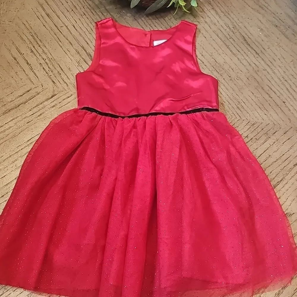 Red tulle dress size 5 Nannette kids